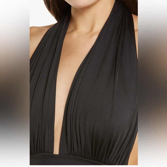 NORMA KAMALI Halter Low Back one-piece Swimsuit - Picture 5 of 6